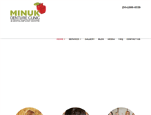 Tablet Screenshot of minukdenture.com